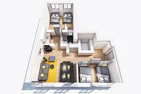 Marienplatz 2 Bedrooms Living Kitchen